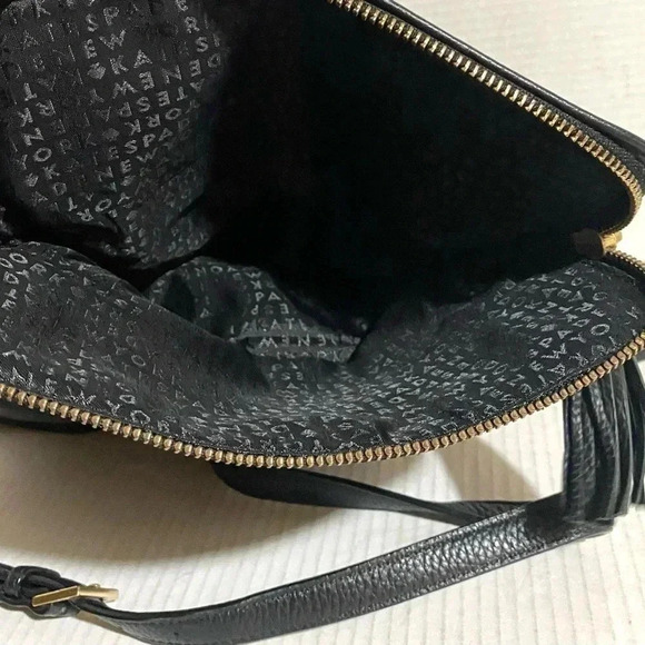 Kate spade black pebbled leather satchel handbag - Picture 9 of 9